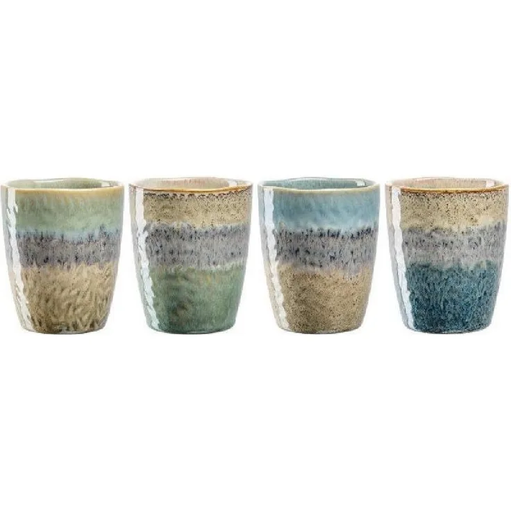 Leonardo MATERA Keramikbecher 300 ml gemischt 4er Set - A