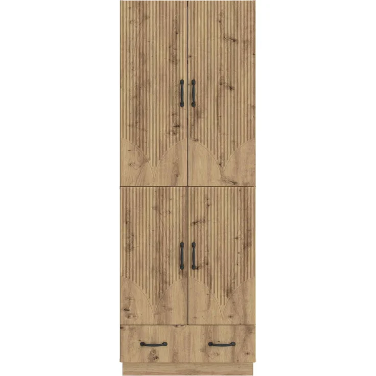 vidaXL Schrankset 2 pcs Artisan-Eiche Holzwerkstoff 3416780 – Bild 4
