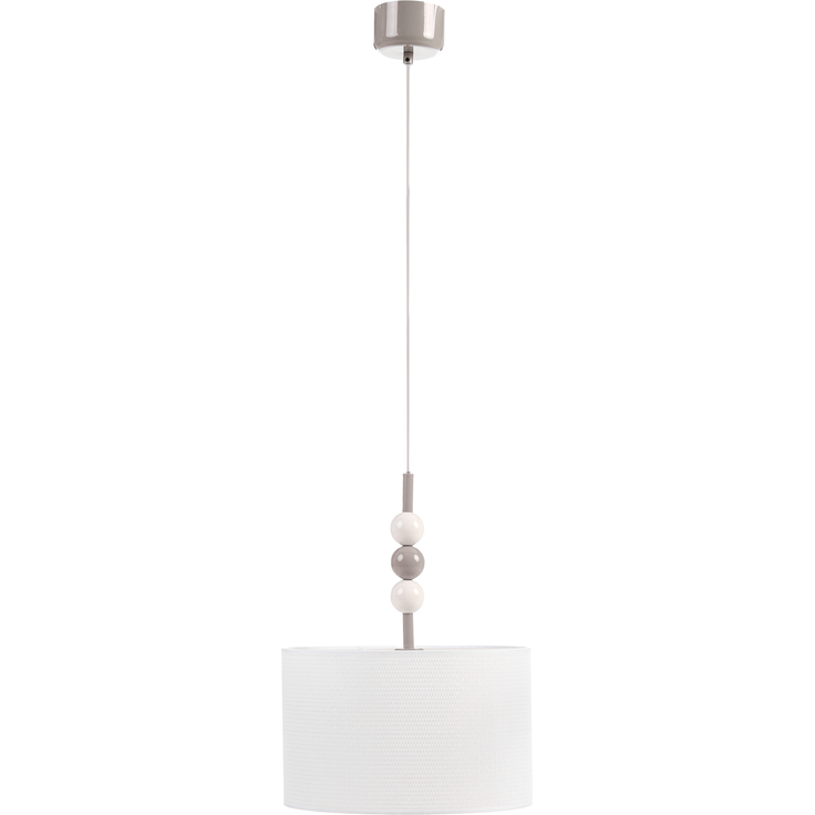 Hängeleuchte LOKY Metall Weiß Beige – Bild 4