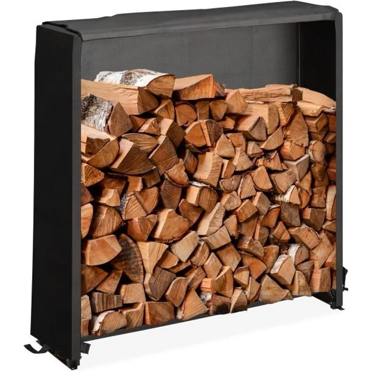 Kaminholzregal mit Abdeckung 10049083_58 – Bild 1