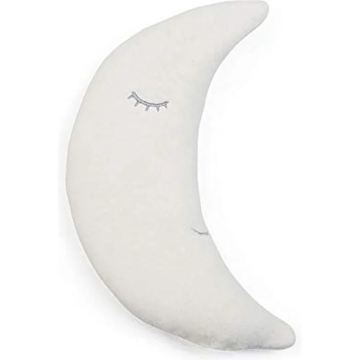 GRÜNSPECHT Traubenkern-Mond - Wärmekissen für Babys & Kleinkinder, bei Blähungen & Bauchschmerzen, flauschig, weiß (148-V1)