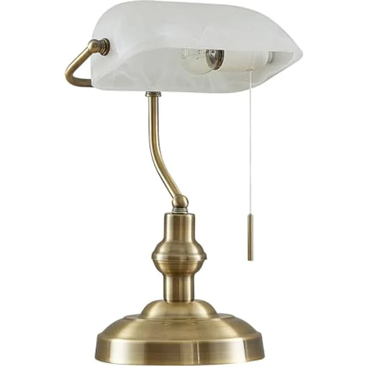 Lindby Profina Schreibtischleuchte, bronze, mit Schalter und hochwertiger Optik für gemütliche Atmosphäre – Bild 1