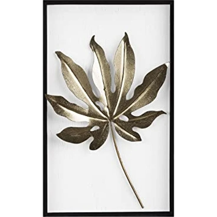 Wandobjekt Blatt CURIUM 50 cm Metall Bunt – Bild 1