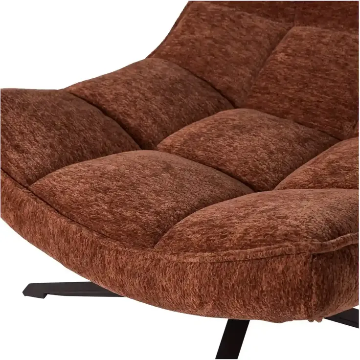 Drehsessel Maudi - Chenille-Stoff Braun – Bild 6