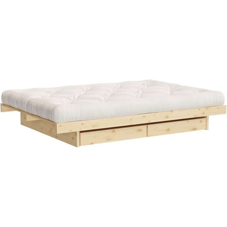Karup Design Bettgestell Kanso Bed, Stauraumbett, Bett mit oder ohne Schubladen, Bett mit/ohne Schubladen, inkl Lattenrost, FSC®zertifiert – Bild 1