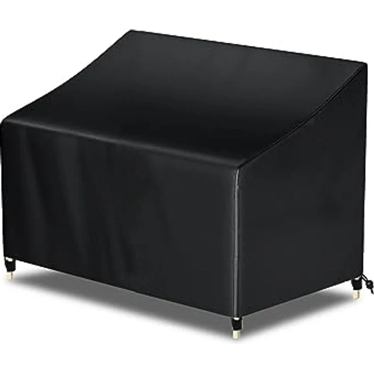 Awnic Gartenbank Abdeckung Hülle für Schutzhülle Abdeckplane Gartenbank Wasserdicht 210D Polyester 2 Sitzer 134 x 70 x 60/88cm – Bild 2