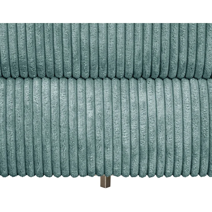 Funktionssofa mit Hocker Kattie Cordstoff eisblau – Bild 9