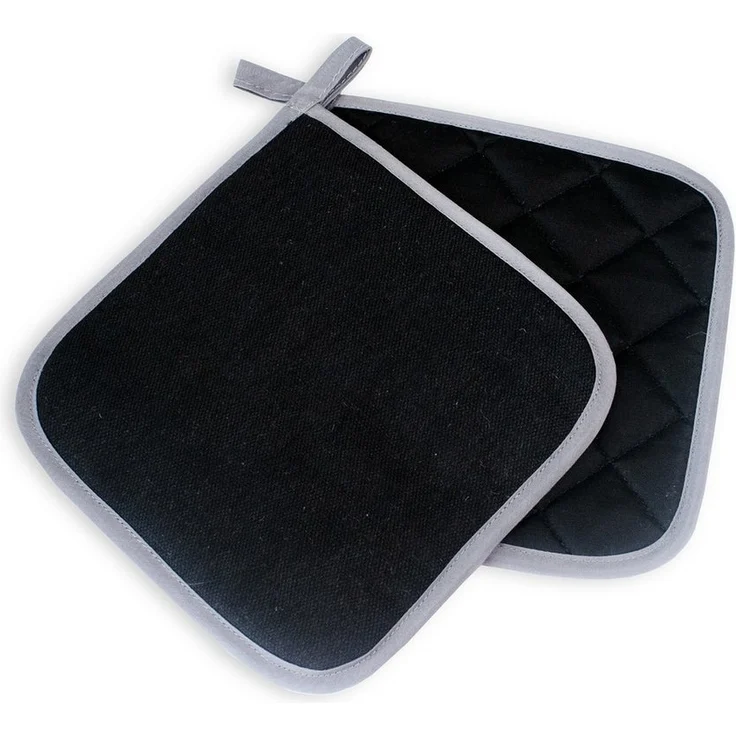 Delindo Lifestyle Topfhandschuhe Ofenhandschuhe, Topflappen, (4er Sparset, 4-tlg, bestehend aus 2x Ofenhandschuh + 2x Topflappen), Hitzebeständig bis 250 °C für maximal 15 Sekunden – Bild 2