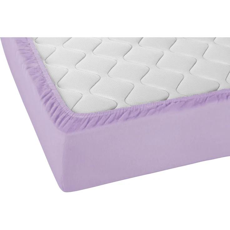 biberna Feinbiber-Spannbetttuch 0002744, viola, 1x 140x200 cm - 160x200 cm – Bild 2
