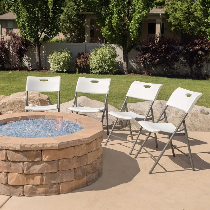 LIFETIME 92114 – 4 Stück Klappstühle für Veranstaltungen, Catering, Büro, Outdoor und Innen, leichte und vielseitige Klappstühle – Bild 2
