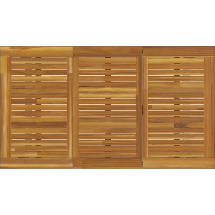 vidaXL Gartentisch Grau 140 x 80 x 75 cm Massivholz Akazie 4010594 – Bild 7