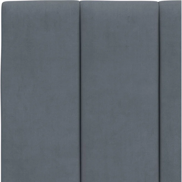 vidaXL Kopfteil-Kissen Dunkelgrau 120 cm Samt 374662 – Bild 8