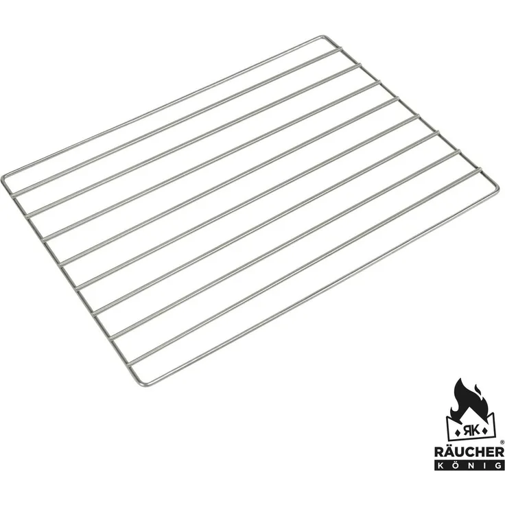 Räucher König Metall RK Räucher König Grillrost Edelstahl, 340 x 250 mm Silber 34 x 25 cm
