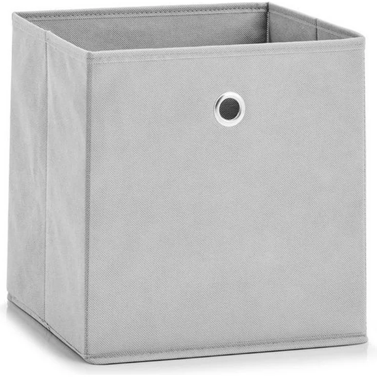 Aufbewahrungsbox mit Griffloch, Vlies - Hellgrau – Bild 2