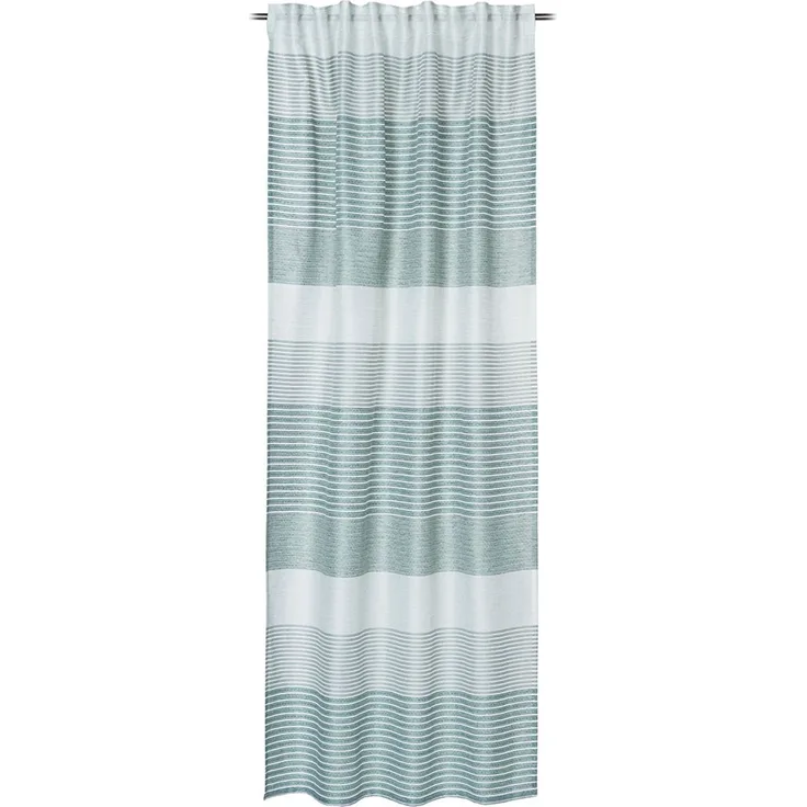 GÖZZE Schlaufenschal BAJAZZO salbei BH 140x245 cm grün Vorhang