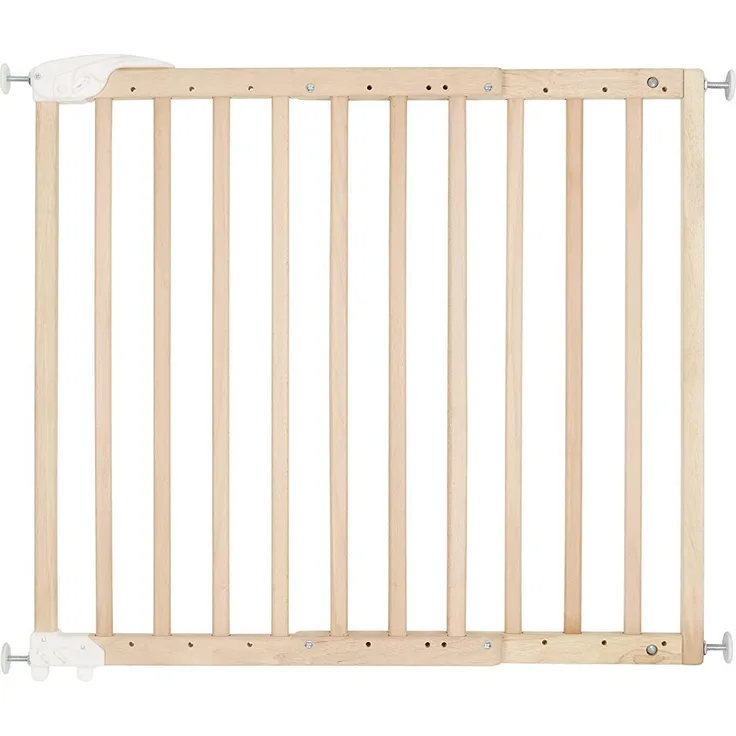 Badabulle Deco Pop Türschutzgitter/Treppengitter naturfarben, Schraub- oder Druckbefestigung (63,5-106 cm)