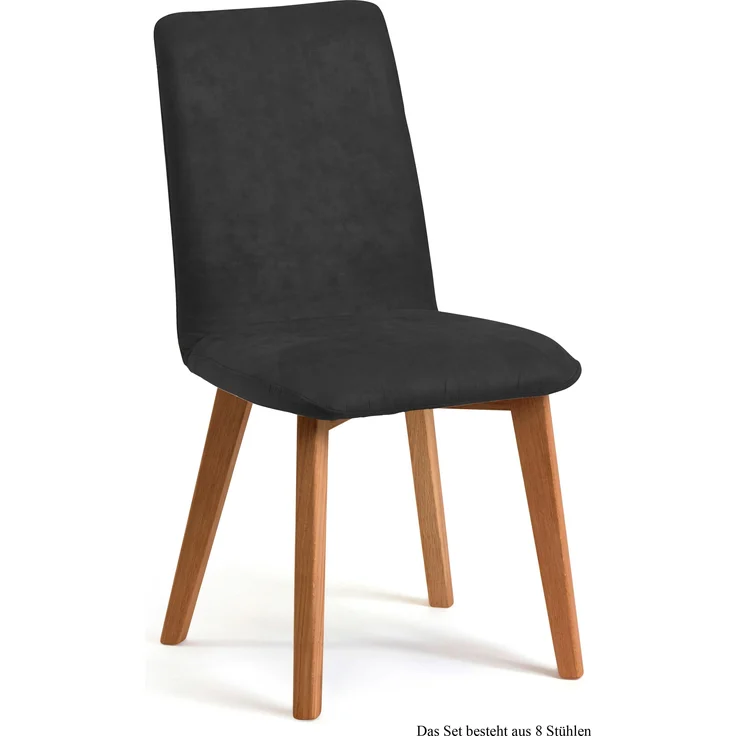 Esszimmerstuhl (8er-Set) Darci 47x92x60 Eiche geölt/Anthrazit