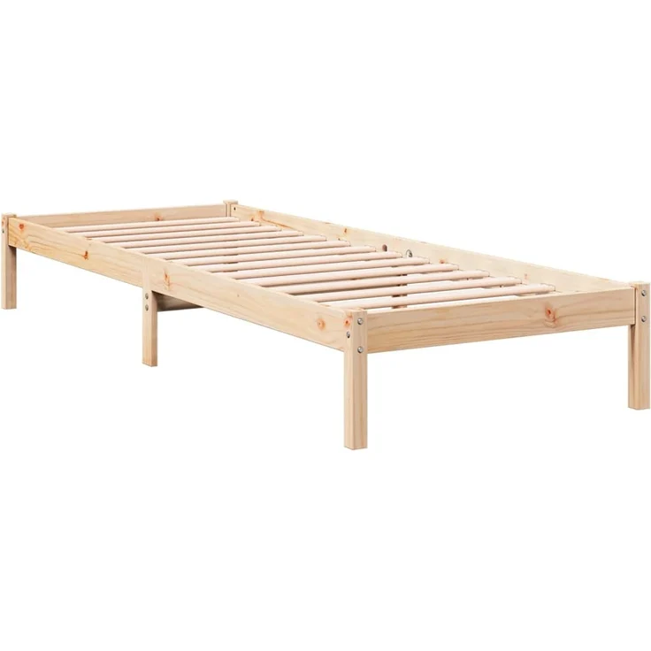 vidaXL Massivholzbett Extra Lang ohne Matratze 90x210 Kiefernholz 852402 – Bild 3