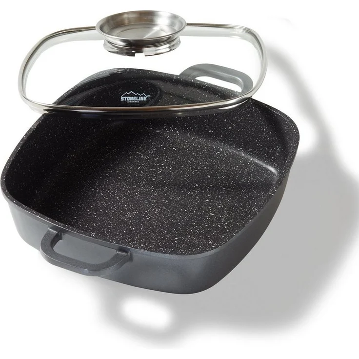 STONELINE Servierpfanne, Aluminium (3-tlg), mit echten Steinpartikeln, induktionsgeeignet, Designed in Germany – Bild 5