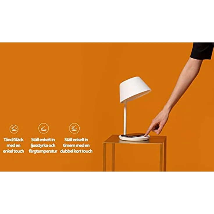 Yeelight YLCT03YL Staria Nachttischlampe Pro, LED Tischleuchte mit warmweißem bis kaltweißem Licht (2700-6500 K), weiß, 20 W – Bild 4