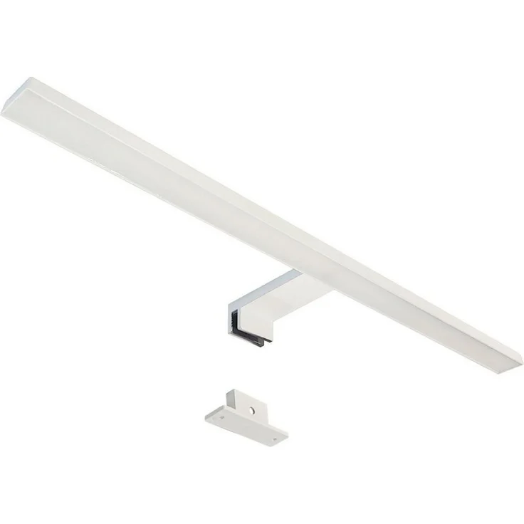 Maxkomfort LED Spiegelleuchte für Badezimmer - Wandleuchte 30/60cm - in schwarz/weiß/chrom - IP44, LED fest integriert, Neutralweiß, Modernes Design - Badbeleuchtung - Schminklicht – Bild 4