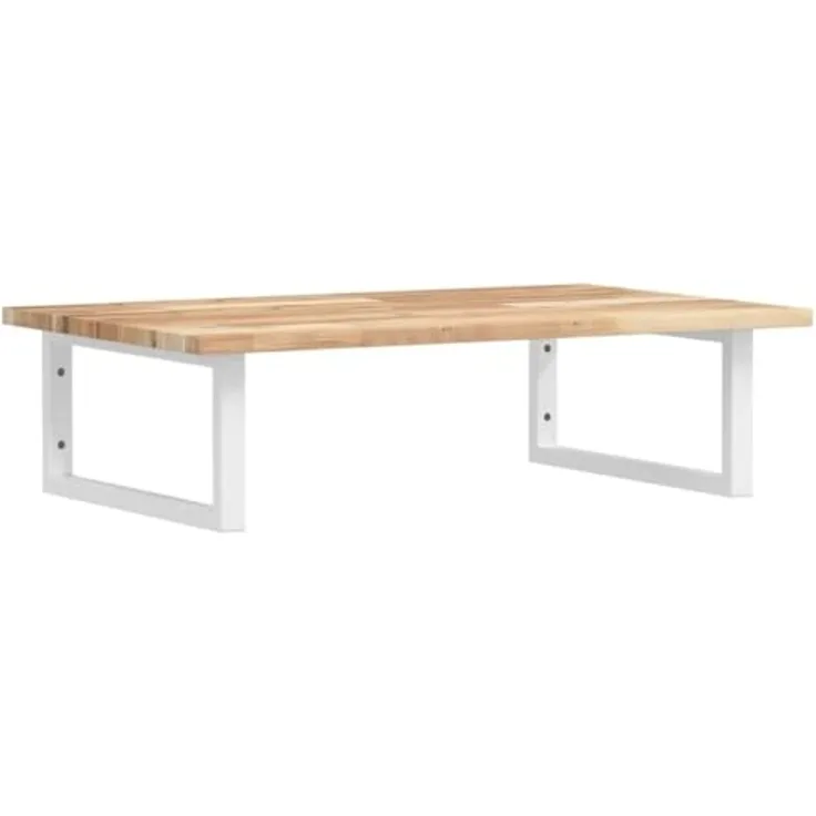 Waschbeckenregal Wandmontage Stahl und Akazienholz 3302776
