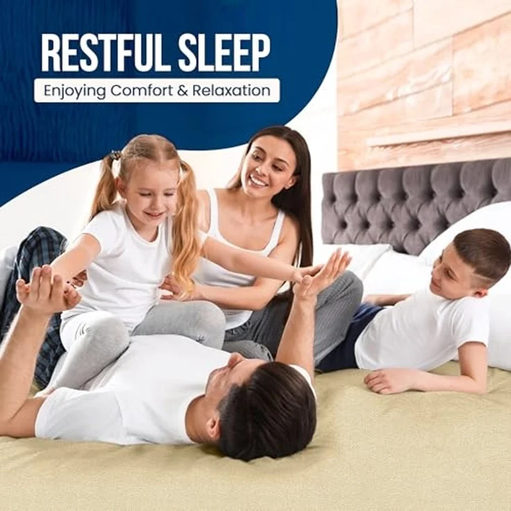 Utopia Bedding Wasserdichter Matratzenschoner, Queen-Size-Größe, Premium-Frottee-Matratzenbezug, 200 g/m², atmungsaktiv, Spannbetttuch mit dehnbaren Taschen (Beige) – Bild 7