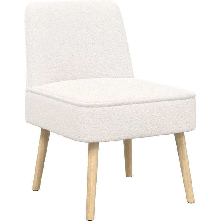 vidaXL Schlafsessel Creme Bouclé 42050539 – Bild 2