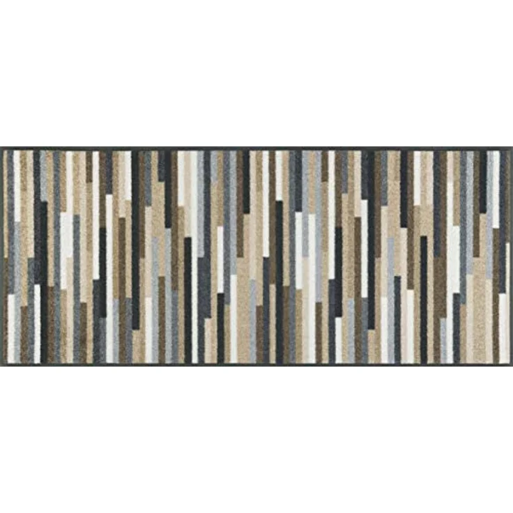 wash+dry by Kleen-Tex Teppich Mikado Stripes, rechteckig, Höhe: 7 mm, modernes Streifen Design, rutschhemmend, waschbar – Bild 2