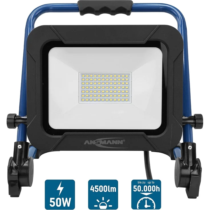 ANSMANN AG LED Baustrahler LED 50W Strahler für den professionellen Einsatz, 4.500lm Leuchtkraft, SMD-LED – Bild 4