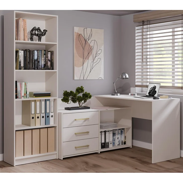 TOPESHOP Schreibtisch geräumiger Schreibtisch kompakt, Tiefe: 50 cm Breite: 120 cm Höhe: 76 cm – Bild 7
