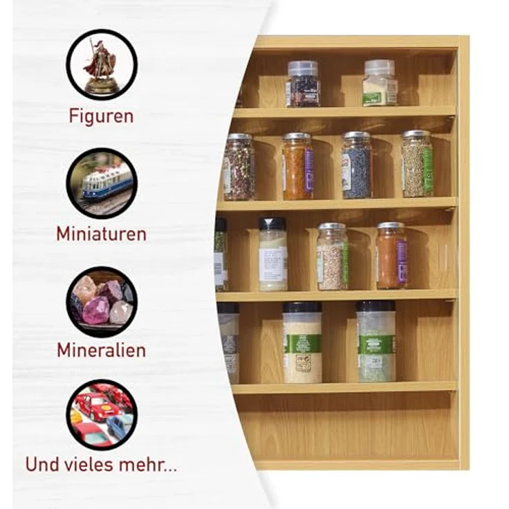 Sammlervitrine Setzkasten Acquario Buche 2 Schiebetüren – Bild 5
