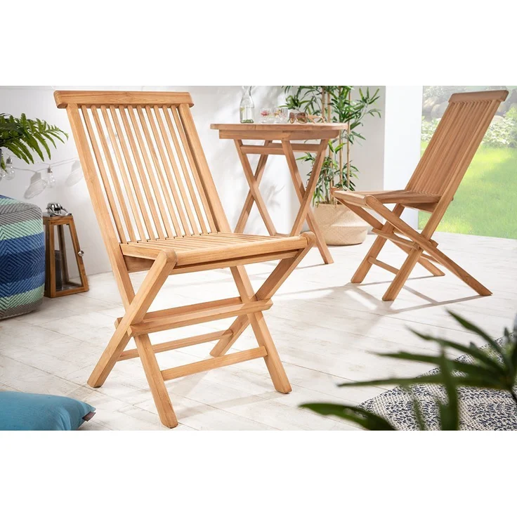 deVries Klappstuhl "WOODIE" aus Teakholz (Basic) Größe 47 x 62 x 89 cm – Bild 5