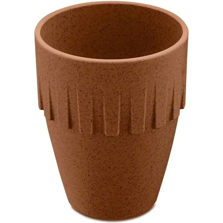 Koziol Becher Cappuccino Connect, Kaffeebecher, Tasse, Kaffeetasse, Thermoplastischer Kunststoff, Organic Rusty Steel, 300 ml, 4080674