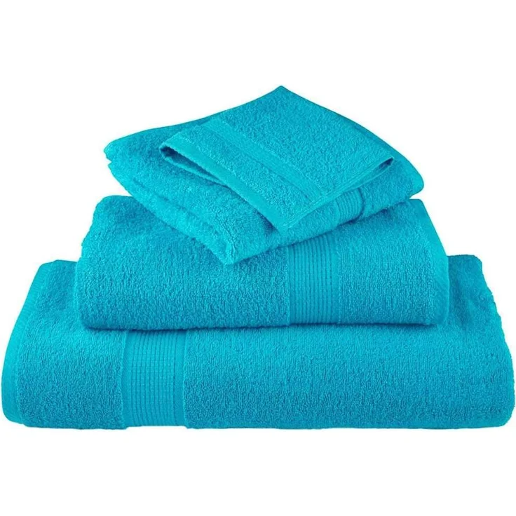 vidaXL Gästetuch SOLUND 4 pcs Türkis 15 x 21 cm 550 gsm 137441 – Bild 2
