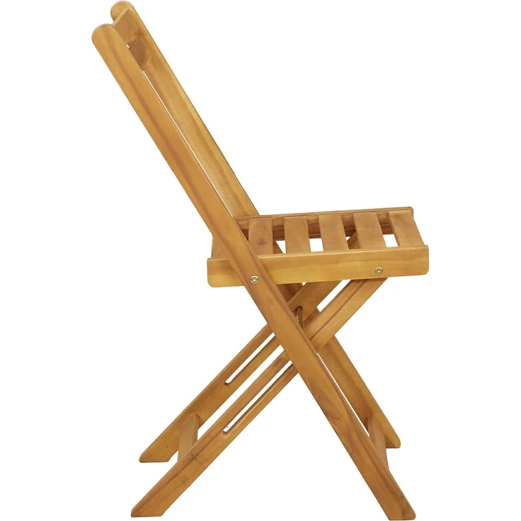 vidaXL Außen Bistro-Stühle 8 stk. Natur Massivholz Akazie 3416286 – Bild 6