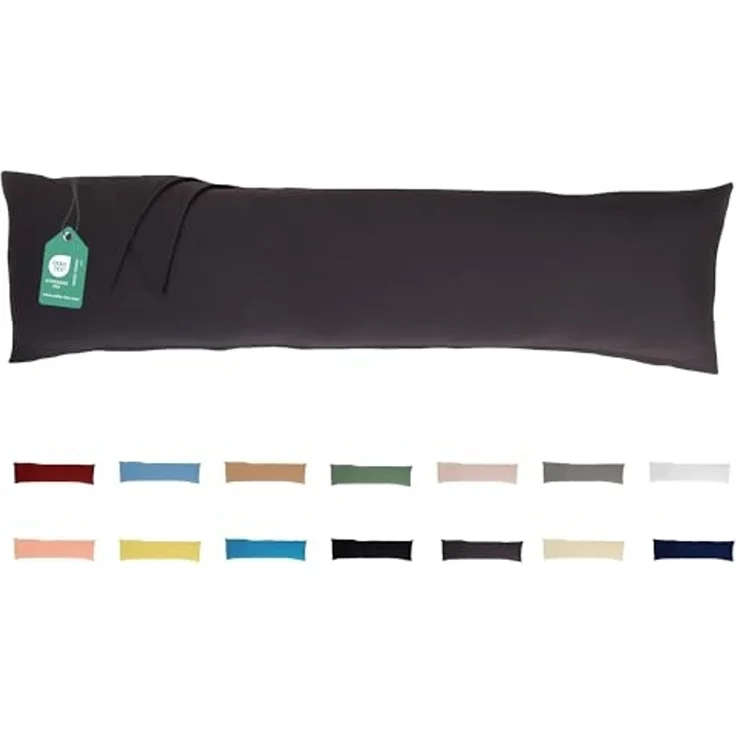 livessa Kissenbezug 100 % Baumwolle, %100 Baumwolle Jersey Stoff 140 g/m², Ultra weich und atmungsaktiv – Bild 2