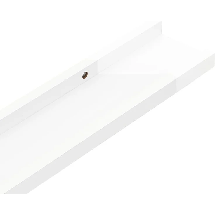 vidaXL Wandregale 4 Stk. Hochglanz-Weiß 115x9x3 cm 326657 – Bild 9