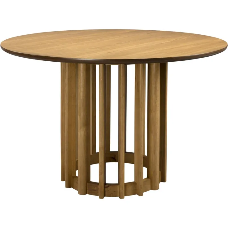 Esstisch BARLET Rund Ø 120 cm Eichenfurnierplatte von DutchBone