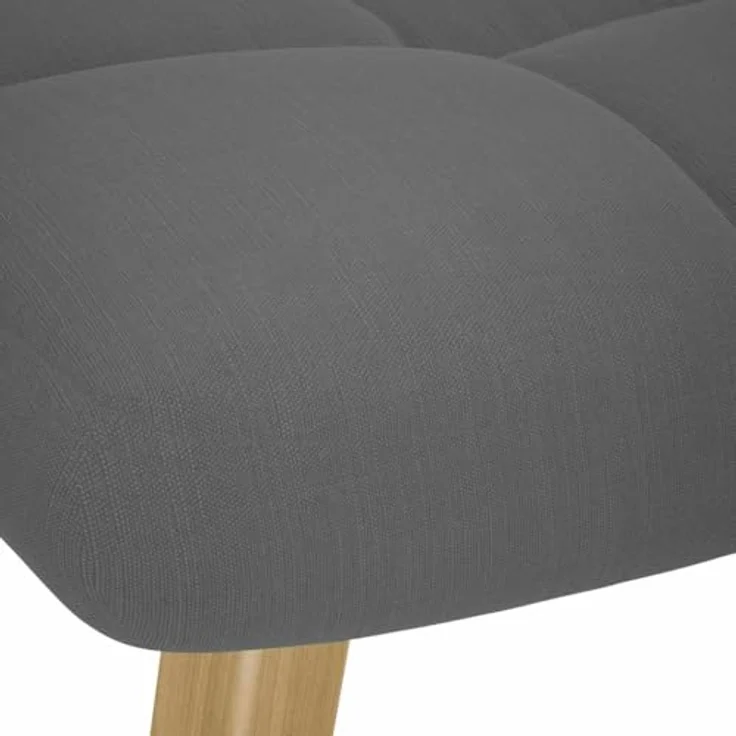 vidaXL Schaukelstuhl mit Fußhocker Dunkelgrau Stoff 4016801 – Bild 9