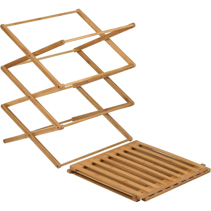 Bo-Camp Stoffschrank Camping Regal Fitzroy Faltschrank Faltregal Möbel Bambus Holz Faltbar – Bild 5