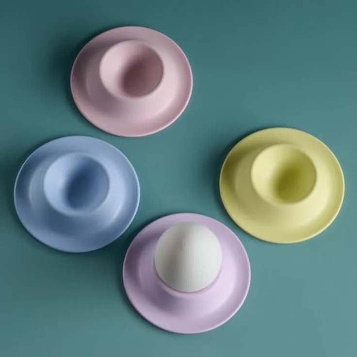 APS 85298 - EGGY - Eierbecher 4er Set, 8,50x8,50, Höhe 4,50 cm, Melamin, bunt matt – Bild 5