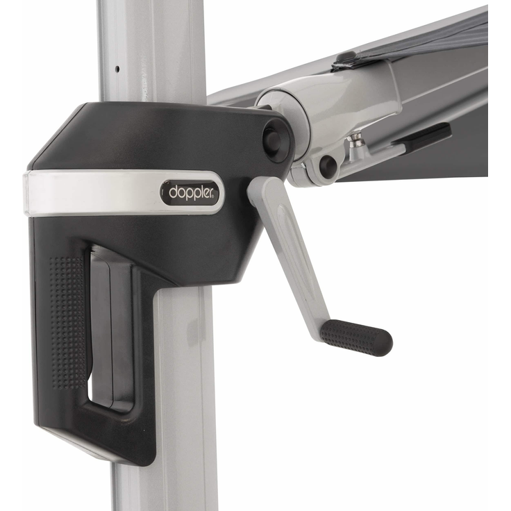 Doppler Sonnenschirm / Ampelschirm "Active Pendelschirm 370", anthrazit, Ø 370 cm – Bild 3