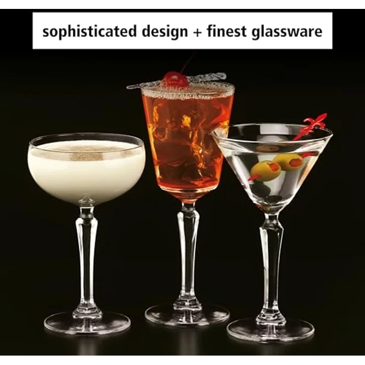 LIBBEY Weinglas Libbey 12er Set -SPEAKEASY- im nostalgischen Charme, 12-tlg, Glas, 247 ml, hochwertig verarbeitet, im modernen Design – Bild 2