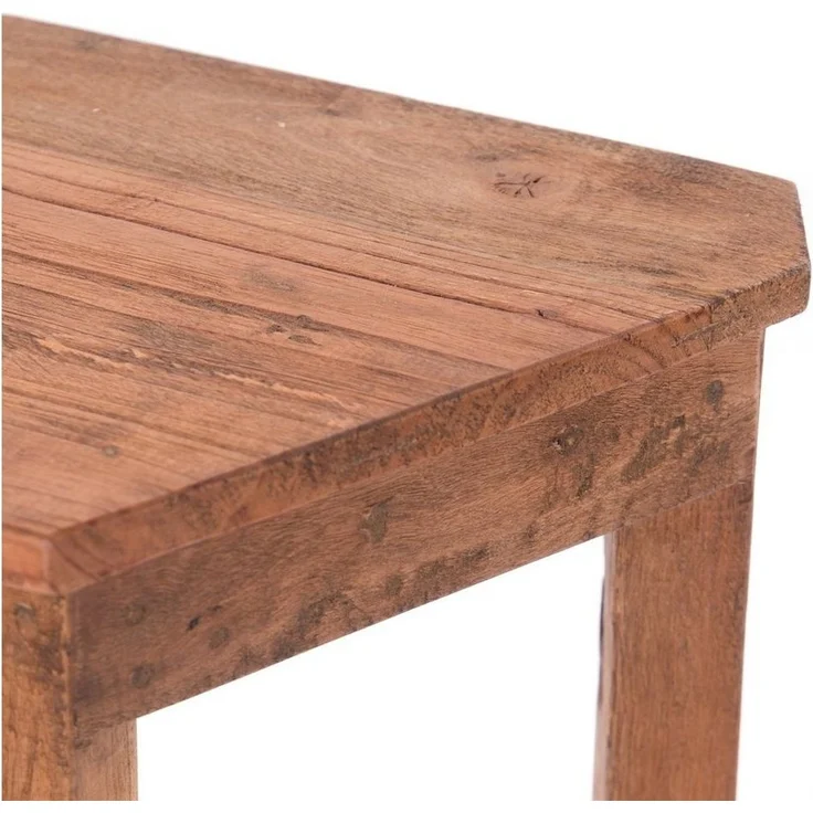 DESIGN DELIGHTS Beistelltisch BEISTELLTISCH "MILO", 45 cm, Massivholz, dreieckig, Blumenhocker – Bild 3