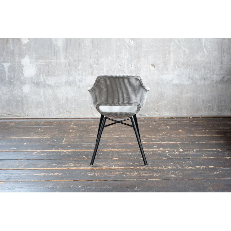 KAWOLA Stuhl ZAJA Esszimmerstuhl Cord grau 82 x 59 x 57 cm – Bild 6