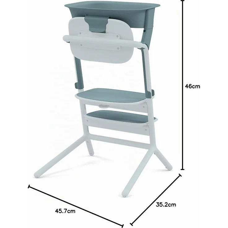 Cybex Lemo Learning Tower Set / Lernturm-Aufsatz für Lemo Hochstuhl Stone Blue – Bild 10