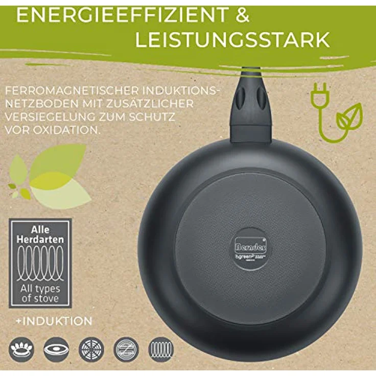 Berndes b. green Bratpfanne, Brat Pfanne, Stielpfanne, Induktion, Aluminium, Ø 30 cm, 0005440130 – Bild 4