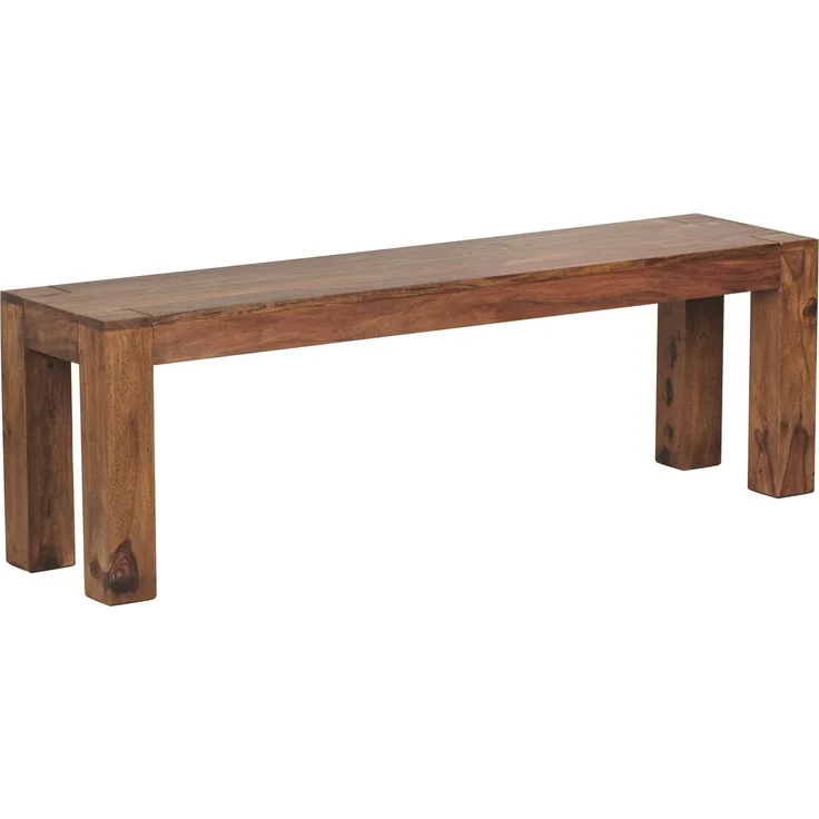 Finebuy Esszimmer Sitzbank , 140 x 45 x 35 cm, Massivholz Sheesham