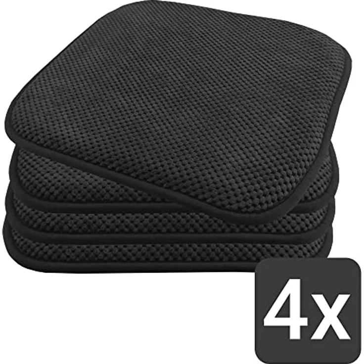 TRISENS Stuhlkissen Nika, Gel-Kissen Set 40x40 - Stuhlkissen mit modernem Memory-Schaumstoff – Bild 3